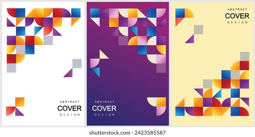 set of banners cover design