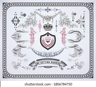 Set of banners and design elements