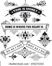 Set of banners and design elements