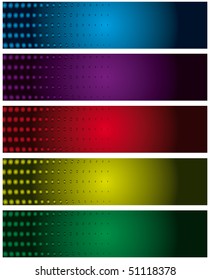 A set of banners for the design. Vector illustration