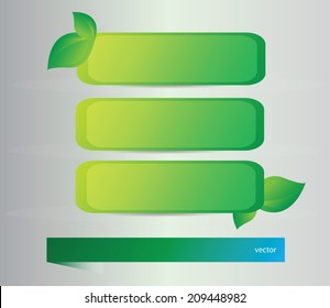 Set of banners for the ecology design