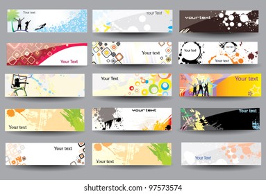 Set Banners glossy
