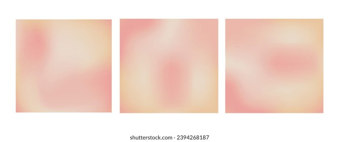 Set of banners in gradient y2k. Isolated. Vector stock illustration. Isolated. 