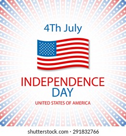 Set of banners  independence day United States of America, 4th of July art