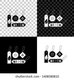 Set of banners, labels, tags, logos for eco green healthy foods icon isolated on black, white and transparent background. Organic products. Healthy food stickers. Vector Illustration