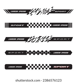Set banners and lower thirds for banner Bars. Sport News. Streaming Video vector.