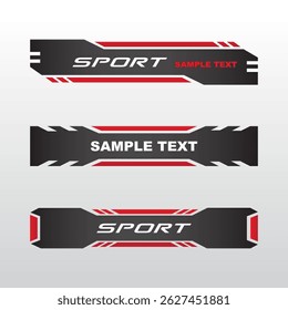 Set banners and lower thirds for banner Bars. Sport News. Streaming Video.