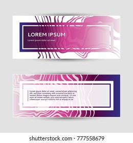 Set of banners. Modern abstract design. 
