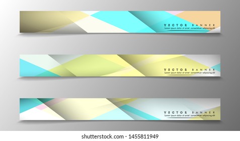 Set of Banners with Multicolor Backgrounds. Geometric Abstract Modern Vector Illustration. suitable for your background design