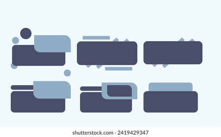 Set of banners on white background. Vector illustration.