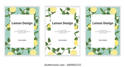 set of banners with orange, lemon. eps10.