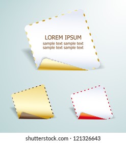 set banners with place for text