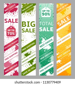 Set of banners. Sale