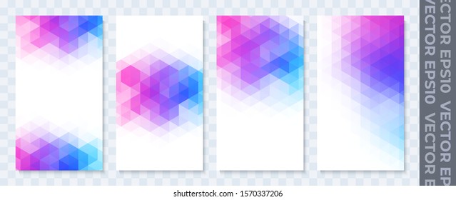Set of banners for socail networks. Can be used for website design, mobile app, poster, flyer, coupon, gift card, smartphone template, web design. Stains of paint or water. Calm elegant color palette.