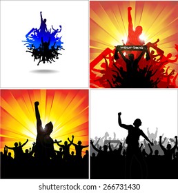 Set banners for sporting events and concerts