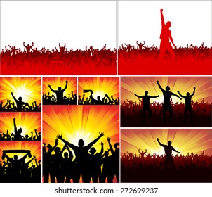 Set banners for sporting events and concerts 