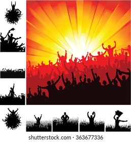 Set banners for sporting events and concerts