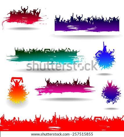 Set banners for sporting events and concerts