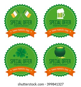 Set of banners with text and different objects