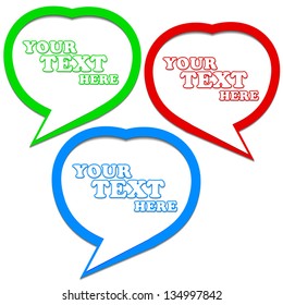 A set of banners for the text. Vector illustration