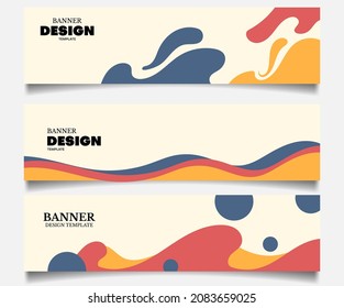 a set of banners with three design options