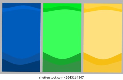 Conjunto de Anuncios en varios colores diferentes