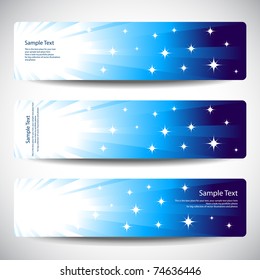 Set of banners Vector