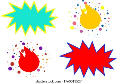 Set banners. Vector bright template banners. Ready for use or print design. For sale or some text.