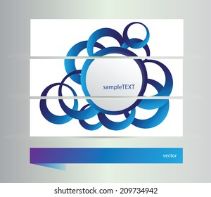 Set of banners with vector design elements