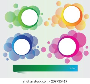 Set of banners with vector design elements