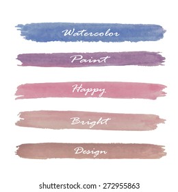 Set of banners. Vector illustration. blue pink violet color.Vintage logo