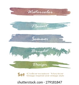 Set of banners. Vector illustration.red pink violet tone color.Vintage logo summer