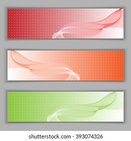 Set banners. vector illustration. Used opacity mask and transparency layers of background.