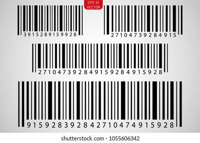 Set Bar Codes Icon Vector Illustration Stock Vector (Royalty Free ...