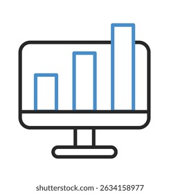 set of an Bar Graph Chart Icon