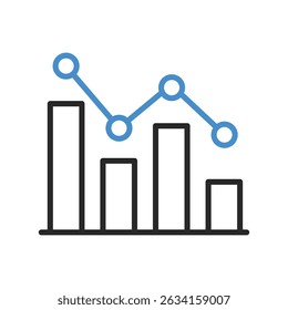 set of an Bar Graph Chart Icon