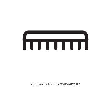 Set of an Barbershop Comb Line Icon