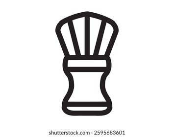 Set of an Barbershop Shaving Brush Line Icon