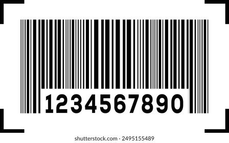 Set of barcode vector icon. QR code for web icon. Abstract barcode vector icon illustration. Bar code. QR code	