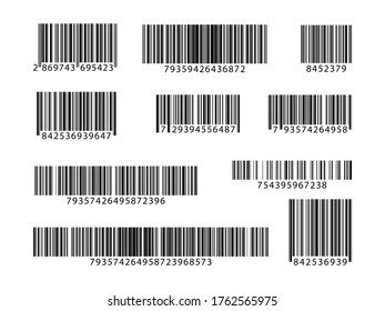 Set Barcodes Collection Qr Codes Vector Stock Vector (Royalty Free ...