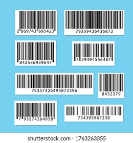 Set of barcodes. Collection QR codes. Vector illustration.