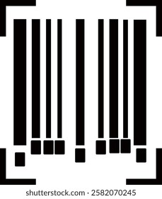 Set of barcodes on white background