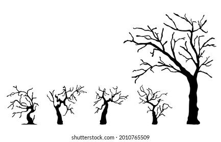枯れ木 夜 のイラスト素材 画像 ベクター画像 Shutterstock
