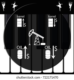 Set of barrel oil icon.
