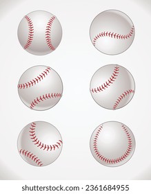 The Set of Baseball balls 