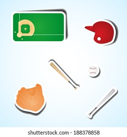 Set baseball icons