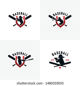 Set of Baseball Logo Design Templates