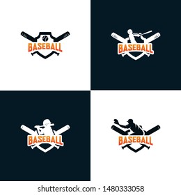 Set of Baseball Logo Design Templates