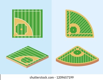 set baseball sport game field competition