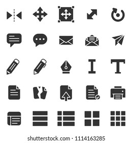 set of basic ui-ux icons, with flat glyph style, use for web, application, software design, user interface, user experience, user frendly, perfect pixel, startup, ecommerce web, modern, layout.